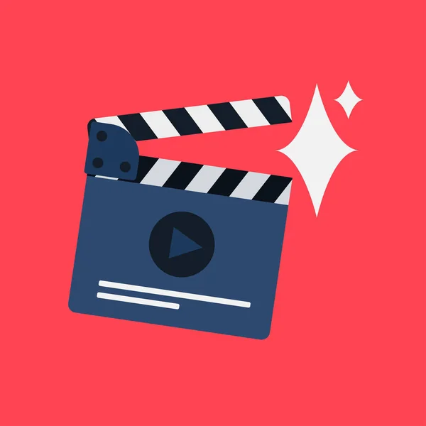 Film plat clapperboard — Image vectorielle