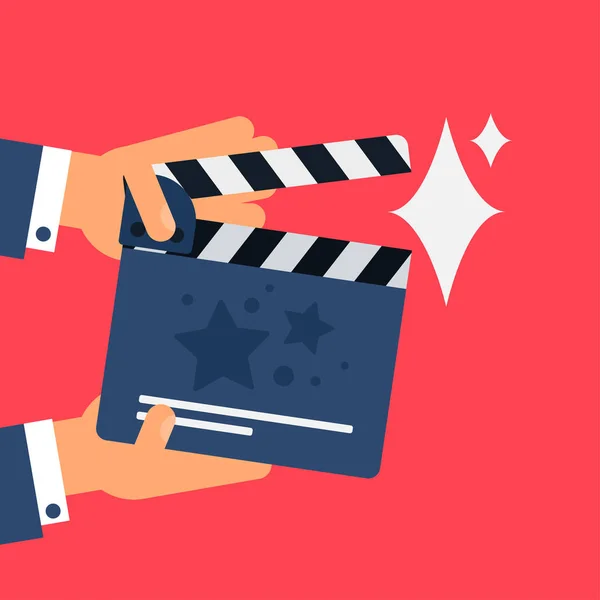 Film plat clapperboard — Image vectorielle