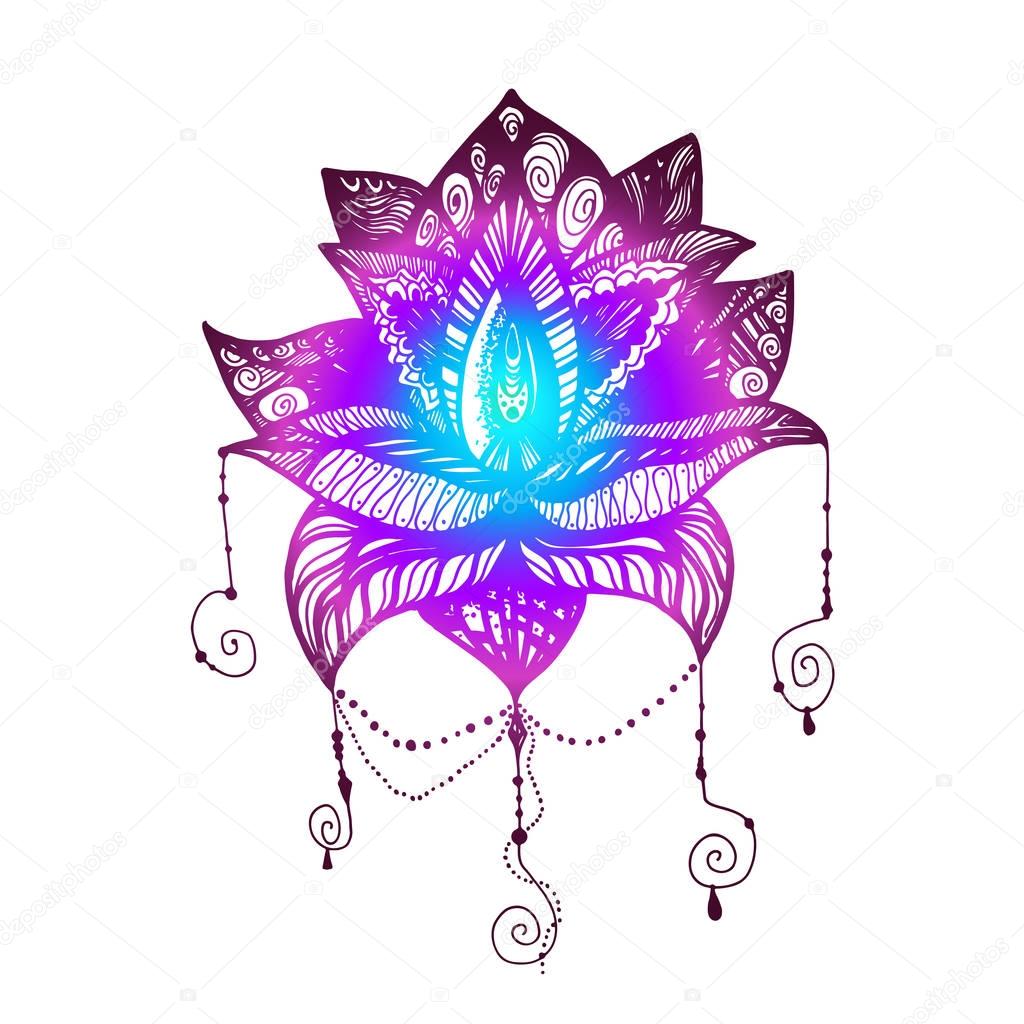 Flor Lotus tatuaje vector, gráfico vectorial © barsrsind imagen #130505702 Flor Lotus tatuaje vector, gráfico vectorial © barsrsind imagen #130505702