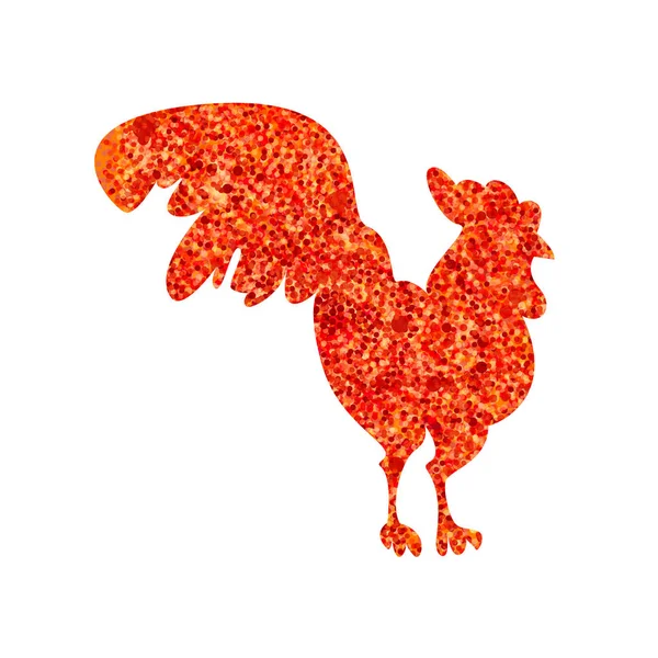 Banner de gallo de oro — Archivo Imágenes Vectoriales