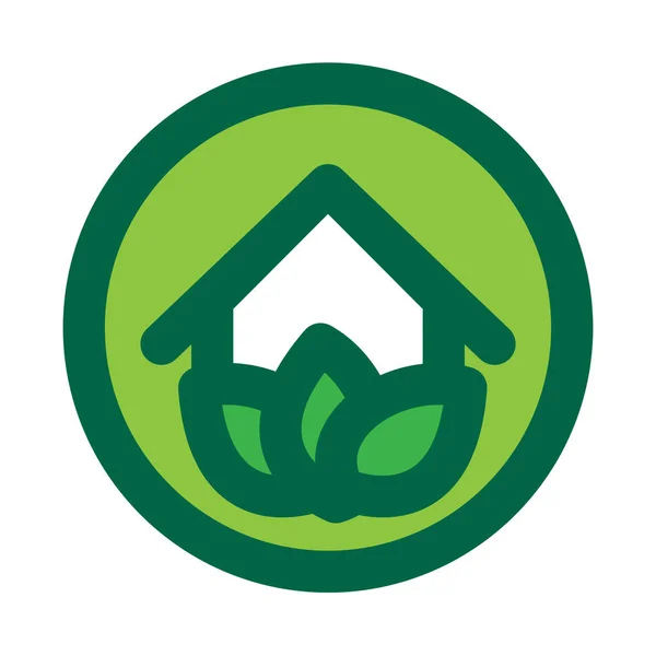 Eco House Logo — Stock Vector
