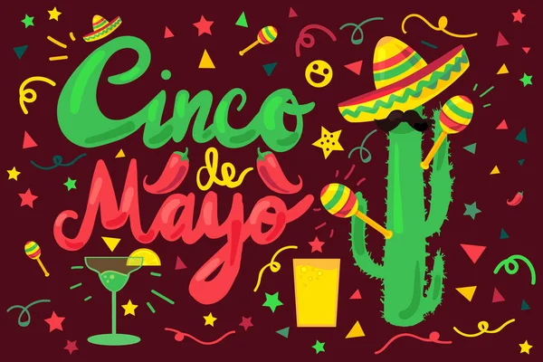 Cinco de majonéz — Stock Vector