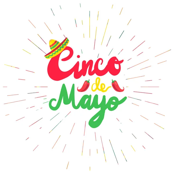 Cinco de majonéz — Stock Vector