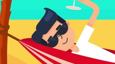 Tatil animasyonda seyahat