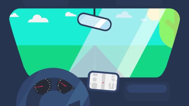 Fahren auf Auto Animation
