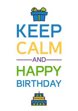 İyi ki doğdun ve tutmak sakin