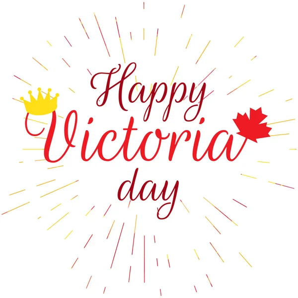 Happy Victoria Day Sticker — Stock Vector