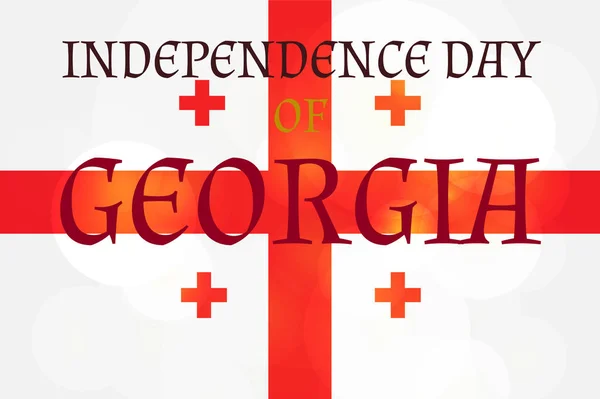 Día de la Independencia de Georgia — Vector de stock