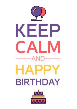 İyi ki doğdun ve tutmak sakin