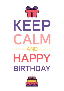 İyi ki doğdun ve tutmak sakin