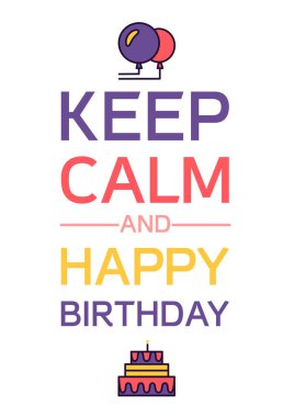 İyi ki doğdun ve tutmak sakin