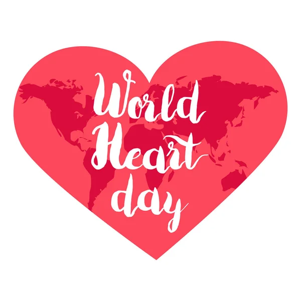 Dünya Kalp Günü — Stok Vektör