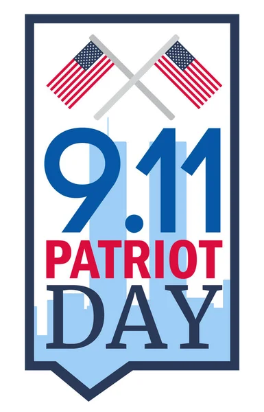 Banner del día del patriota — Archivo Imágenes Vectoriales