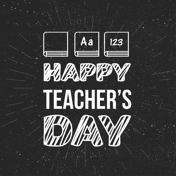 Празднование Дня учителя — стоковый вектор