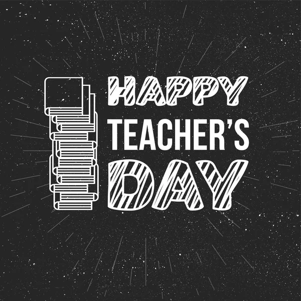 Happy Teachers Day Celebration Banner — Stock Vector