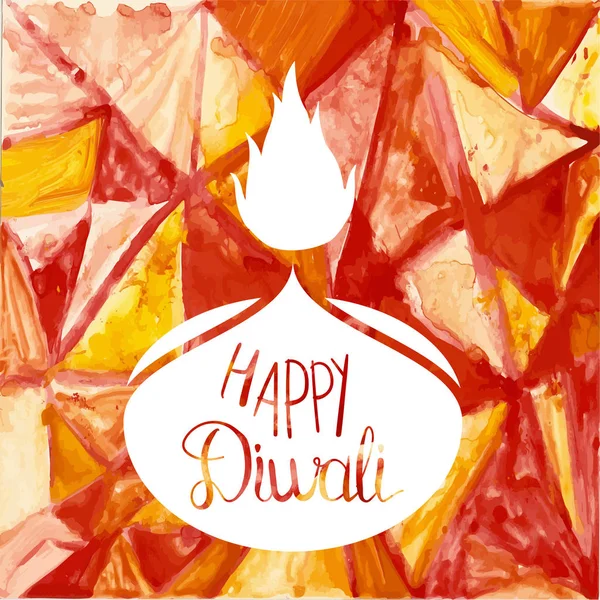 Bannière de célébration Happy Diwali — Image vectorielle