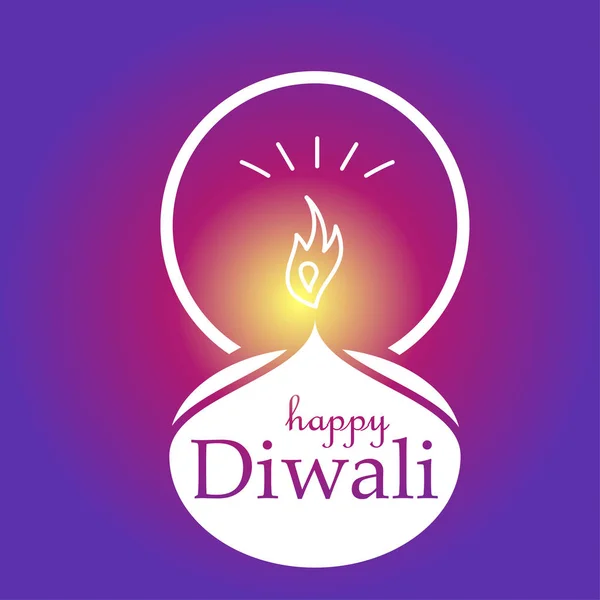 Happy Diwali Celebration Banner — Stock Vector