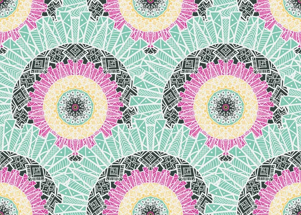 Mandala motif sans couture — Image vectorielle