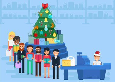 Merry Christmas ve yeni yıl dükkanda