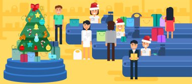 Merry Christmas ve yeni yıl dükkanda