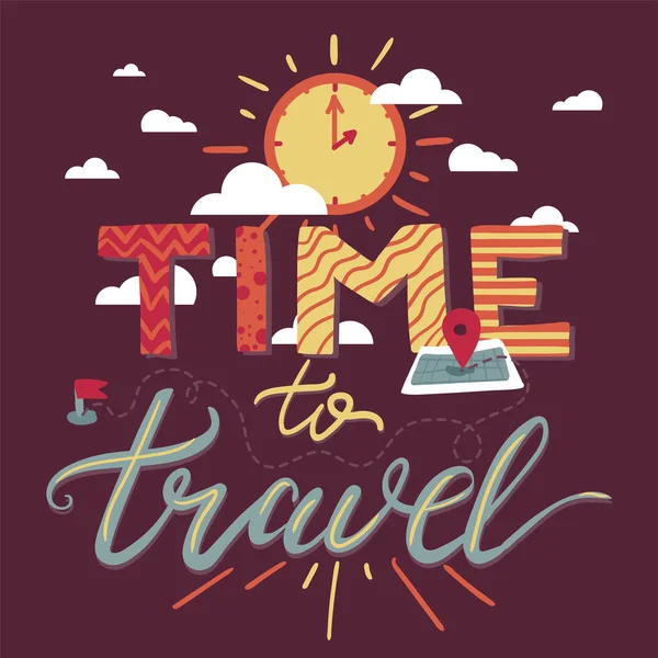 Время путешествовать — стоковый вектор