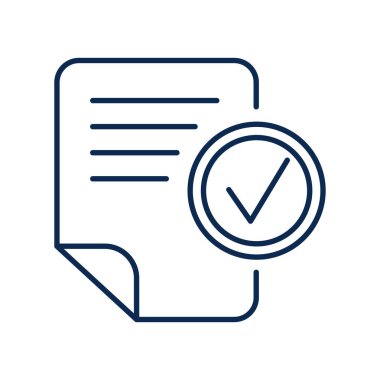 Metin dosyası monokrom doğrusal simgesini kontrol ediyor