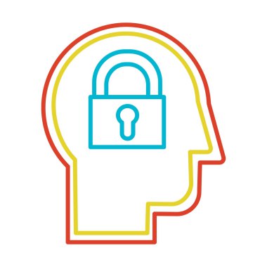 Kişilik ince çizgi düz vektör simgesini ters çevir