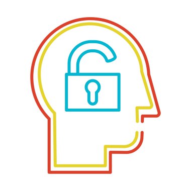 Kişilik tipi ince çizgi vektör simgesini dışa aktar