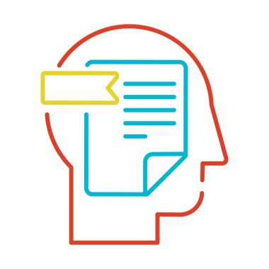 Kişisel veriler, bireysel bilgi doğrusal vektör simgesi