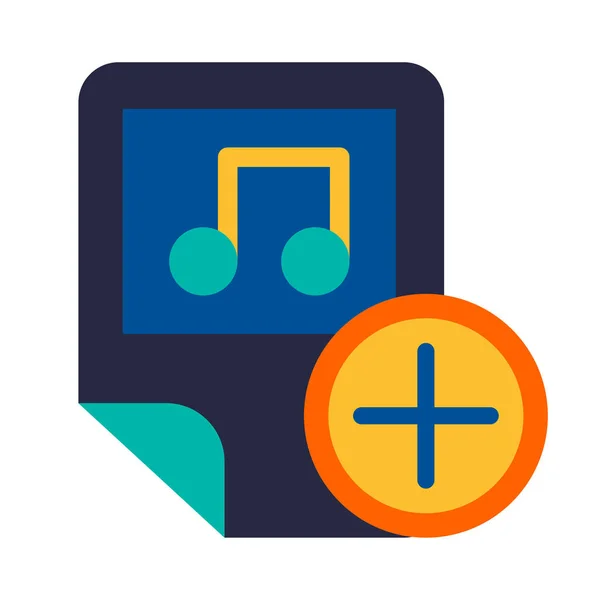 Audiobestanden, muziek uitwisseling glyph vector pictogram — Stockvector