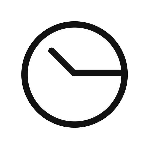 Clock with arrows thick line vector icon — Stock vektor