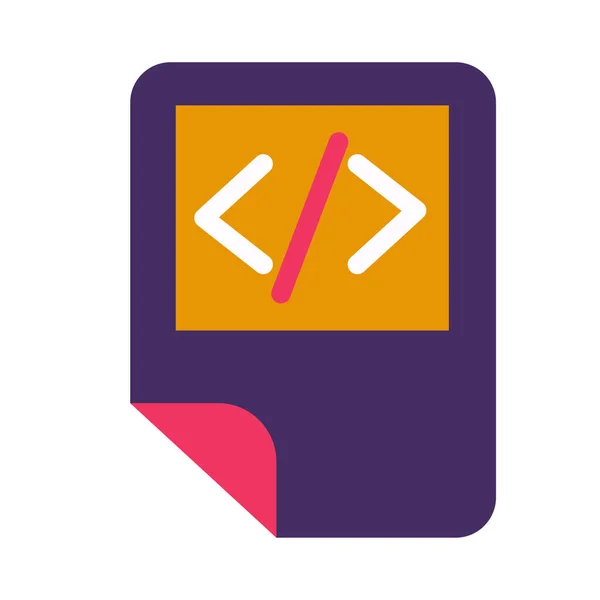 Кодирование Скрипта Электронной Иллюстрации Символа Файла Векторным Символом Html Тег — стоковый вектор