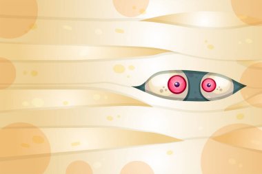Spooky eyes flat vector illustration. Trick or treat, scary party. Halloween holiday celebration