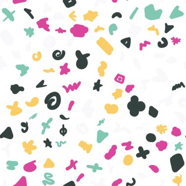 Renk işaretleri el çizilmiş ayarlayın. Grafik sembolü koleksiyonu. Soyut doodle dekoratif unsurlar