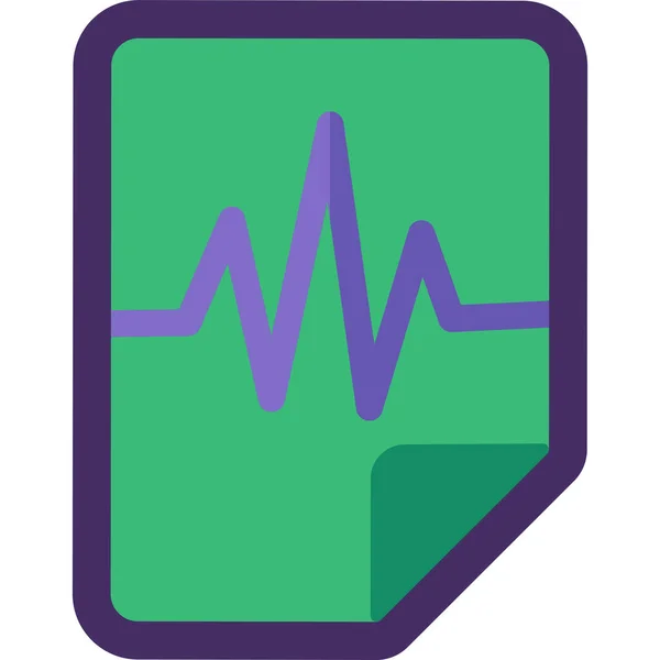 Audio File Icon Geïsoleerde Wav Formaat Sign Flat Vector Illustratie — Stockvector