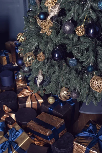 Christmas decorations and accessories in the studio Stock Picture