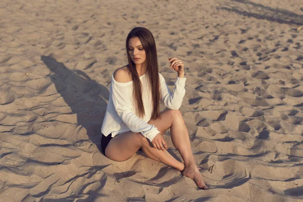 Zomer Fotoshoot Zandduinen — Stockfoto