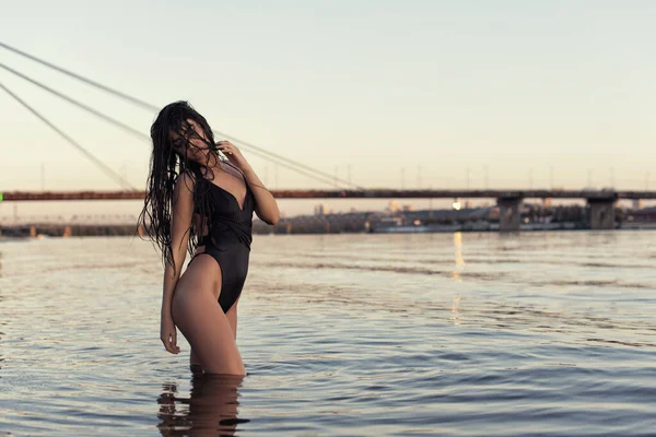 Brunette Beach Bridge — Stock Photo, Image