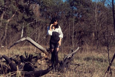 Güneşli bir günde bahar fotoğraf çekimi