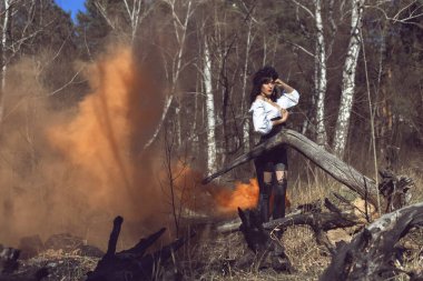 Güneşli bir günde bahar fotoğraf çekimi