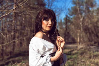 Güneşli bir günde bahar fotoğraf çekimi