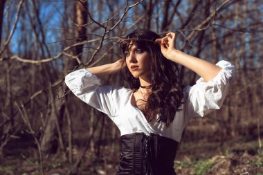 Güneşli bir günde bahar fotoğraf çekimi