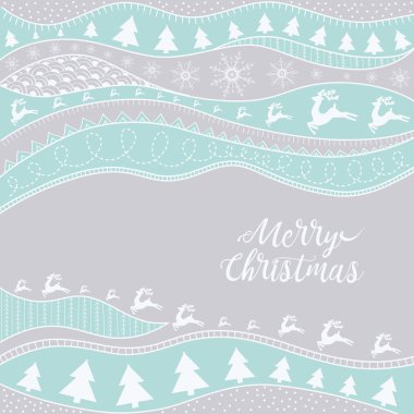 Noel etno çizilmiş desen, aşiret arka plan. Neşeli Noel tasarım. Duvar kağıdı, web sayfası ve diğerleri için kullanılabilir. Vektör çizim.