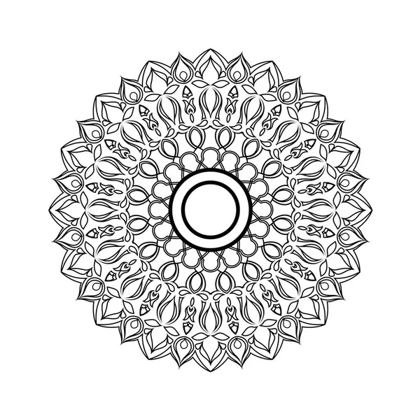 Mandala. dekorative runde Ornamente. Anti-Stress-Therapie. — Stockvektor