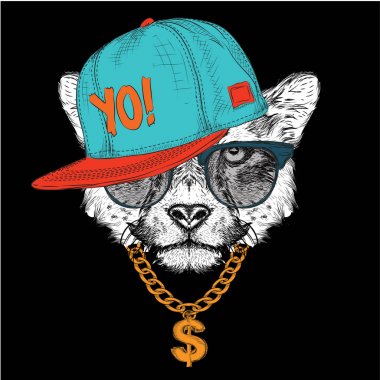 El kartal portre çizmek. El çizmek vektör çizim