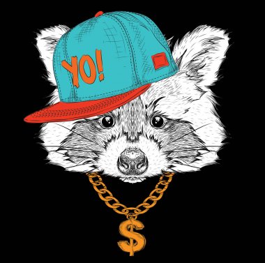 El kartal portre çizmek. El çizmek vektör çizim