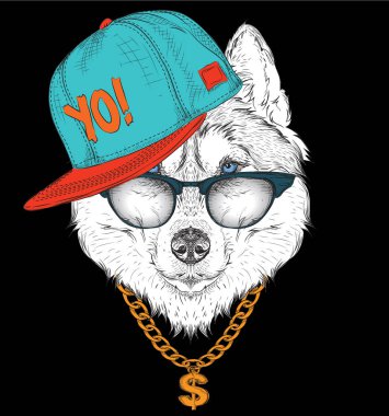 El kartal portre çizmek. El çizmek vektör çizim