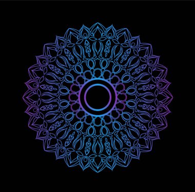  Mandala. Dekoratif yuvarlak süsleme. Anti-stres terapisi desen.