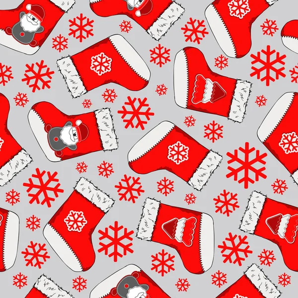 圣诞无缝模式 圣诞快乐设计 它可以用于墙纸 网页和其他 矢量插图 — 图库矢量图片