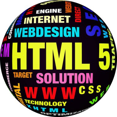 Html5 arka plan olarak bir kelime bulutu